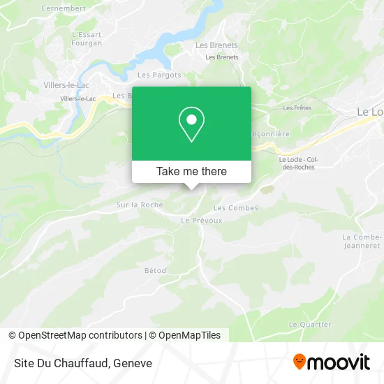 Site Du Chauffaud map
