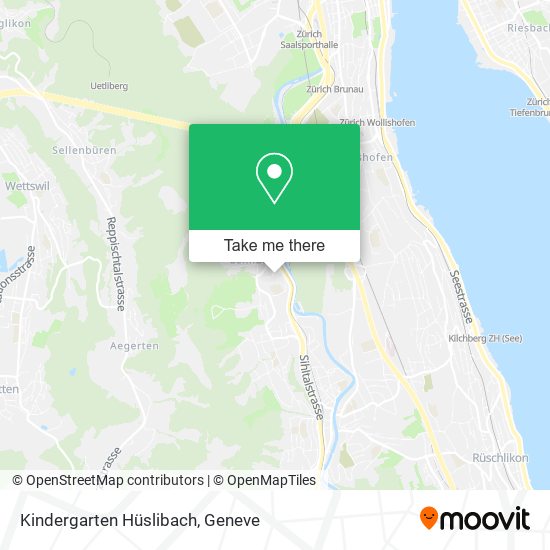 Kindergarten Hüslibach map