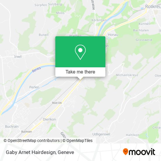 Gaby Arnet Hairdesign map