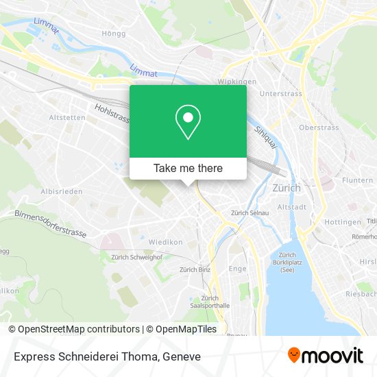 Express Schneiderei Thoma map