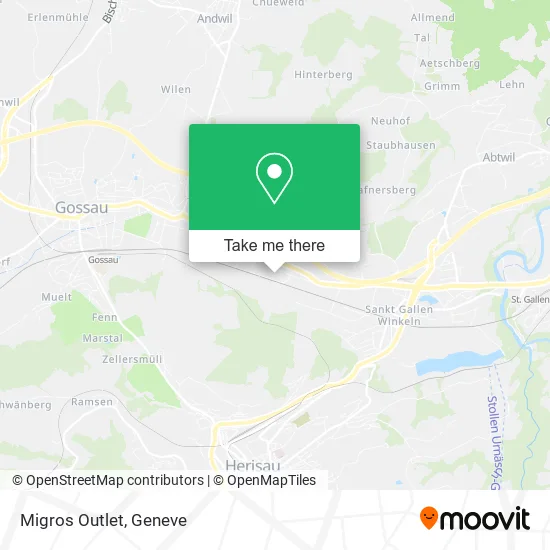 Migros Outlet map