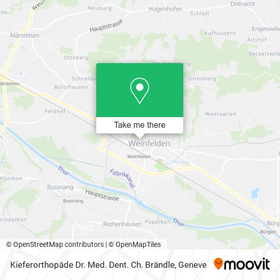 Kieferorthopäde Dr. Med. Dent. Ch. Brändle map