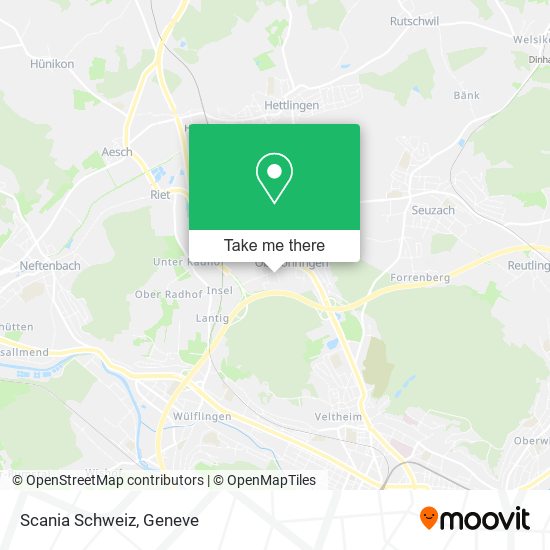 Scania Schweiz map