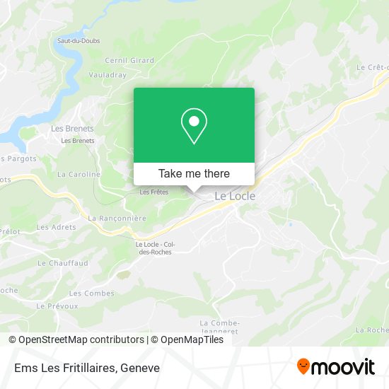 Ems Les Fritillaires map