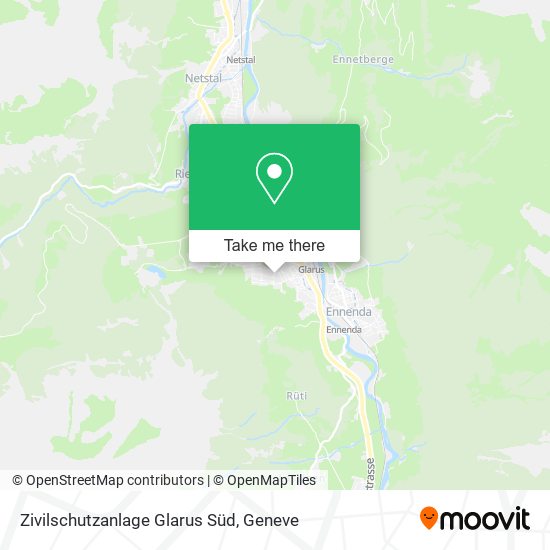 Zivilschutzanlage Glarus Süd map