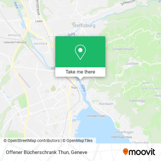 Offener Bücherschrank Thun map