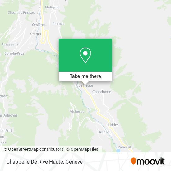 Chappelle De Rive Haute map