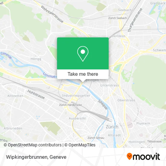 Wipkingerbrunnen map