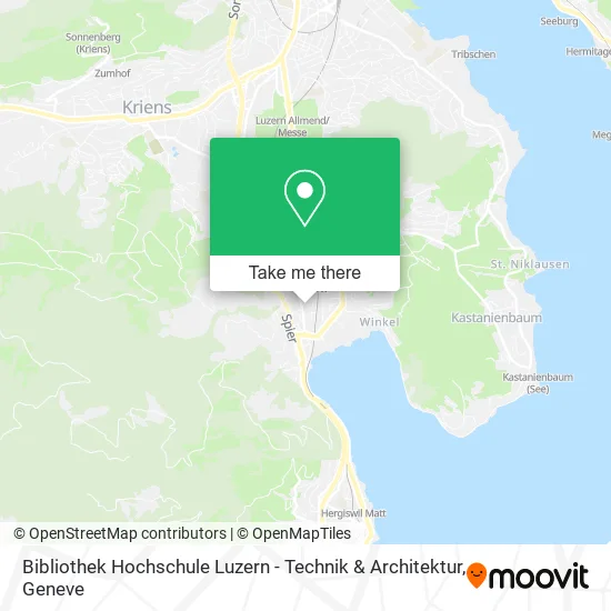 Bibliothek Hochschule Luzern - Technik & Architektur map