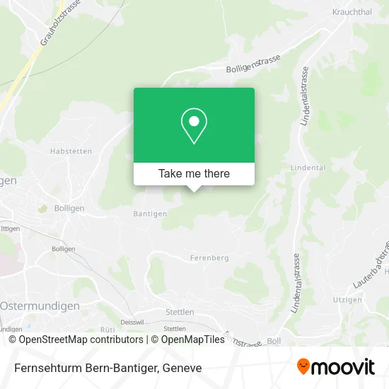 Fernsehturm Bern-Bantiger map