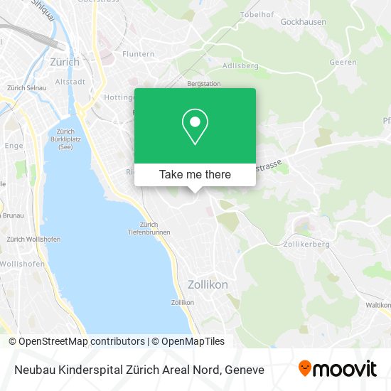 Neubau Kinderspital Zürich Areal Nord plan