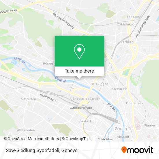Saw-Siedlung Sydefädeli map
