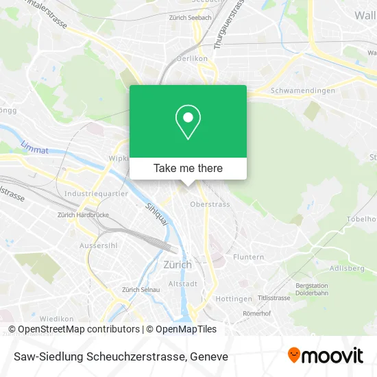 Saw-Siedlung Scheuchzerstrasse map
