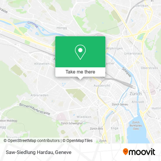 Saw-Siedlung Hardau map