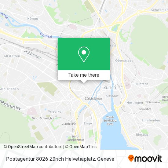 Postagentur 8026 Zürich Helvetiaplatz map