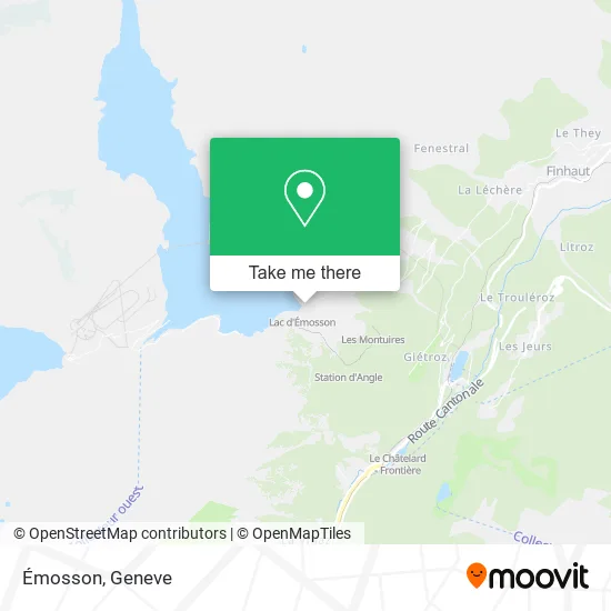 Émosson map