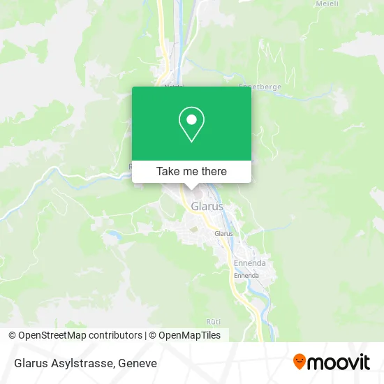 Glarus Asylstrasse map