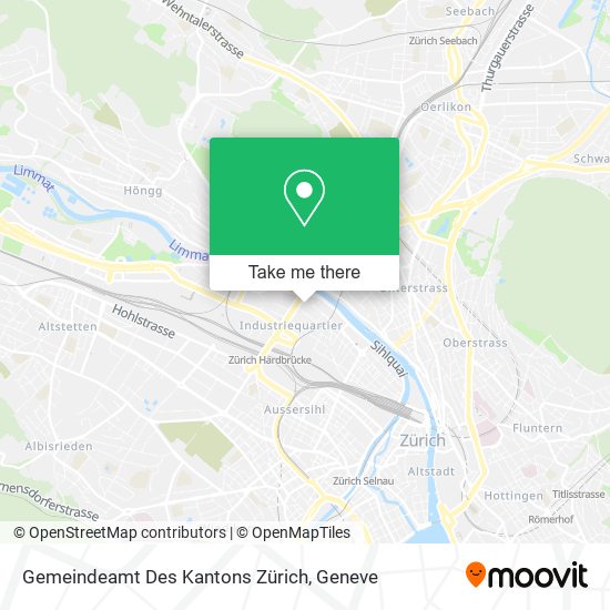 Gemeindeamt Des Kantons Zürich map