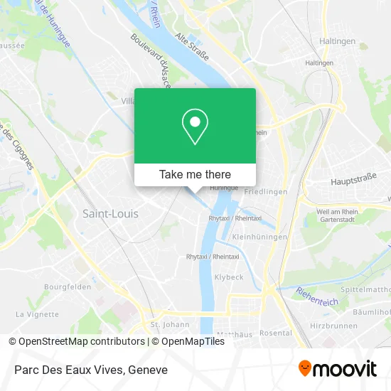 Parc Des Eaux Vives map