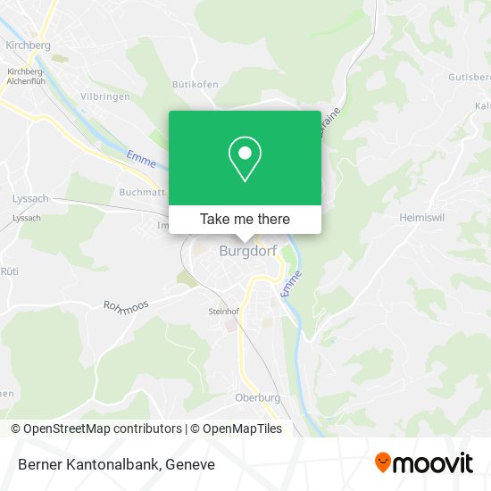 Berner Kantonalbank map