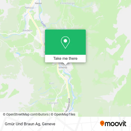 Gmür Und Braun Ag map