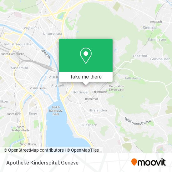 Apotheke Kinderspital map