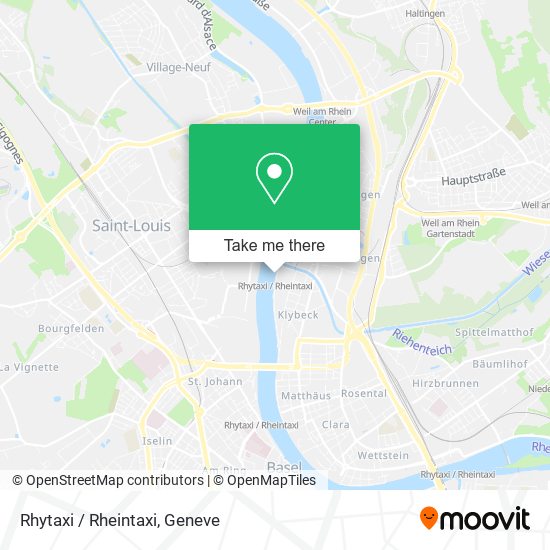 Rhytaxi / Rheintaxi map