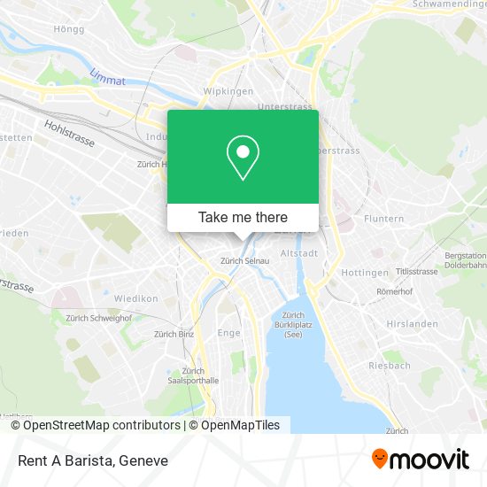 Rent A Barista map