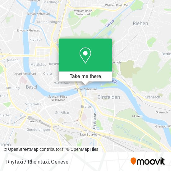 Rhytaxi / Rheintaxi map