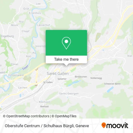 Oberstufe Centrum / Schulhaus Bürgli plan
