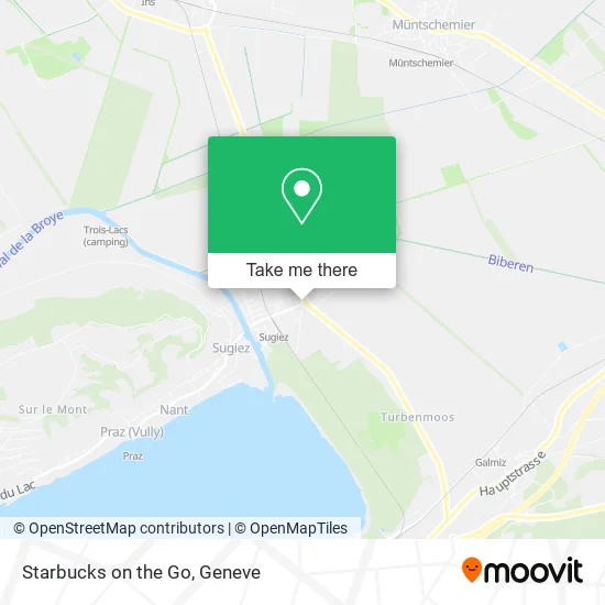 Starbucks on the Go map