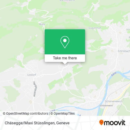 Chäsegge/Maxi Stüsslingen map