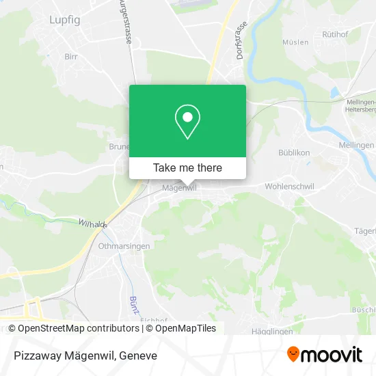 Pizzaway Mägenwil map