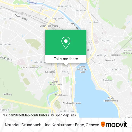 Notariat, Grundbuch- Und Konkursamt Enge map