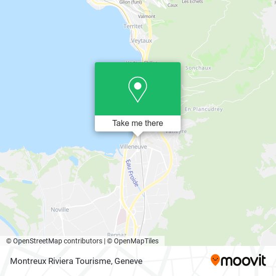 Montreux Riviera Tourisme map
