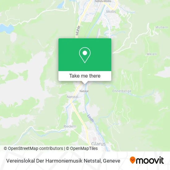 Vereinslokal Der Harmoniemusik Netstal map