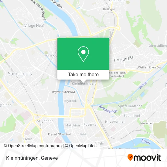 Kleinhüningen map