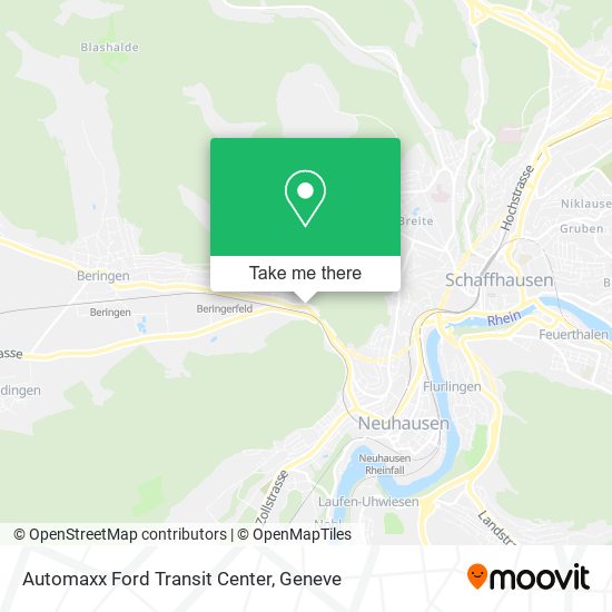 Automaxx Ford Transit Center map