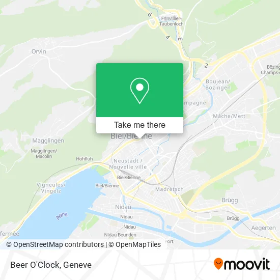 Beer O'Clock map