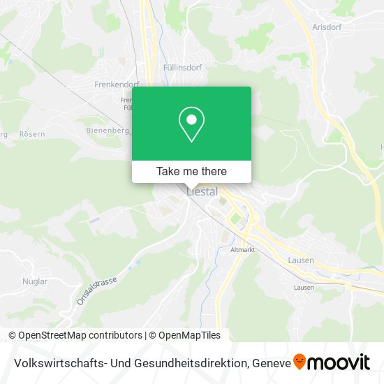 Volkswirtschafts- Und Gesundheitsdirektion map