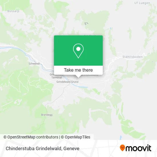 Chinderstuba Grindelwald map