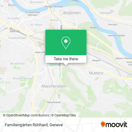 Familiengärten Rütihard map