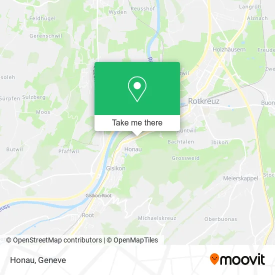 Honau map