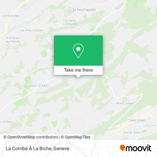 La Combe À La Biche map