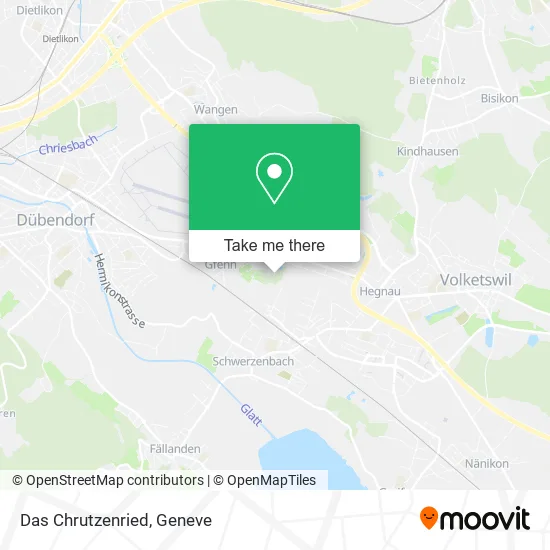 Das Chrutzenried map