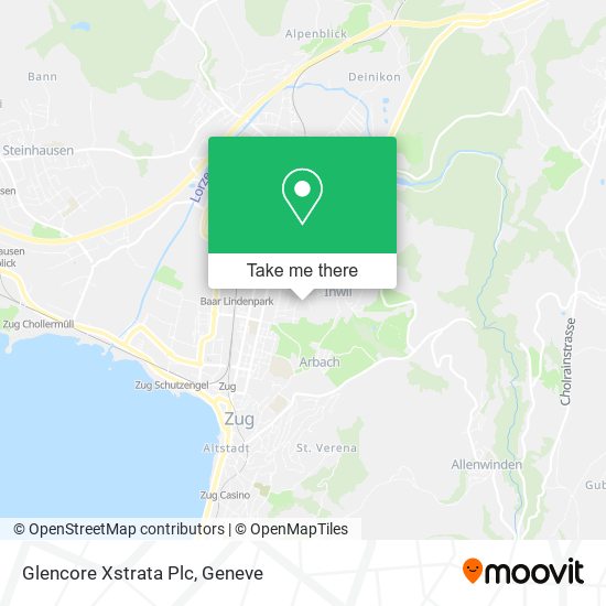 Glencore Xstrata Plc map