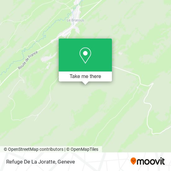 Refuge De La Joratte map