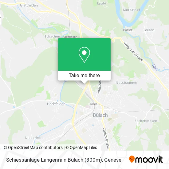 Schiessanlage Langenrain Bülach (300m) map