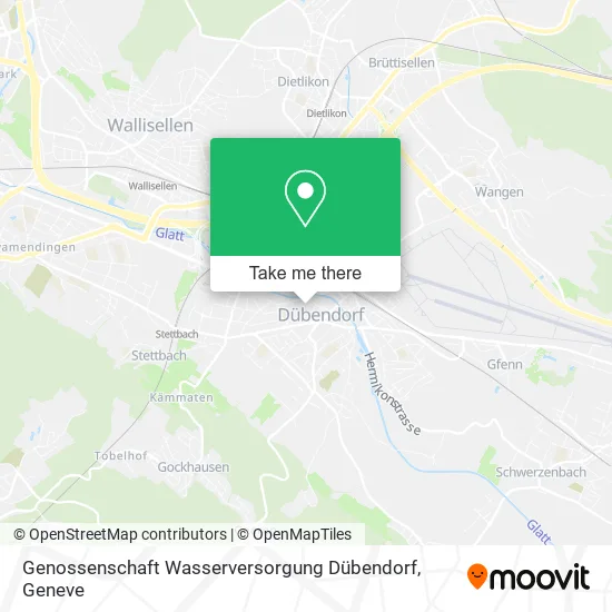 Genossenschaft Wasserversorgung Dübendorf map