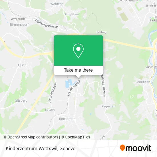 Kinderzentrum Wettswil map